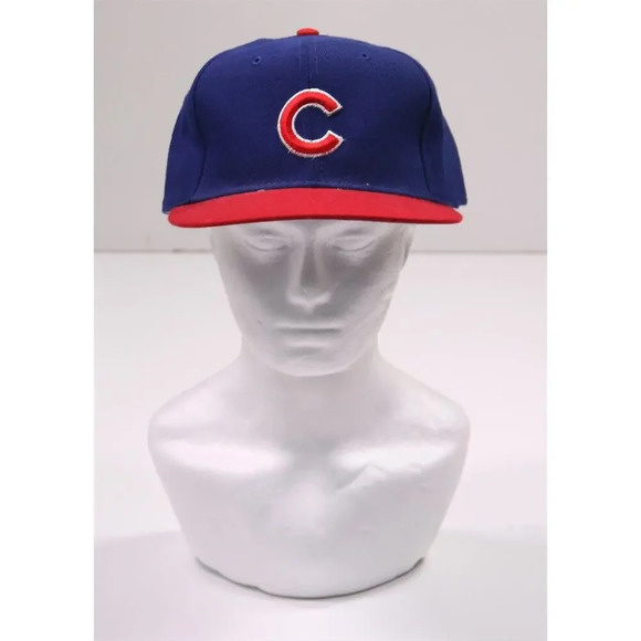 Chicago Cubs Vintage New Era 5950 Pro-Model Wool Baseball Cap Hat 7 3/8 - Picture 1 of 10